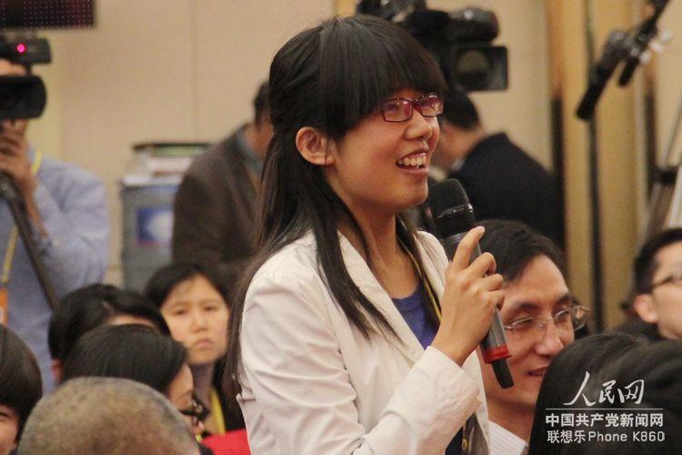 中國國際廣播電臺記者提問（人民網記者 毛雷 攝）