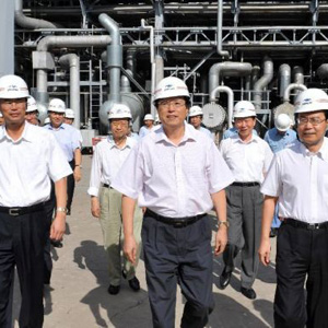 張德江同志照片集            2008年9月2日，中共中央政治局委員、國務院副總理張德江在燕山石化公司考察生產與管理工作。