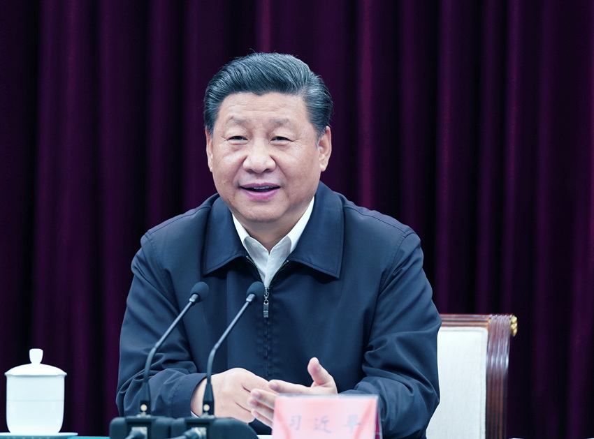 2019年5月21日，正在江西考察調研的中共中央總書記、國家主席、中央軍委主席習近平在南昌主持召開推動中部地區崛起工作座談會，聽取有關地方和中央有關部門負責同志工作匯報，並發表重要講話。新華社記者 謝環馳 攝