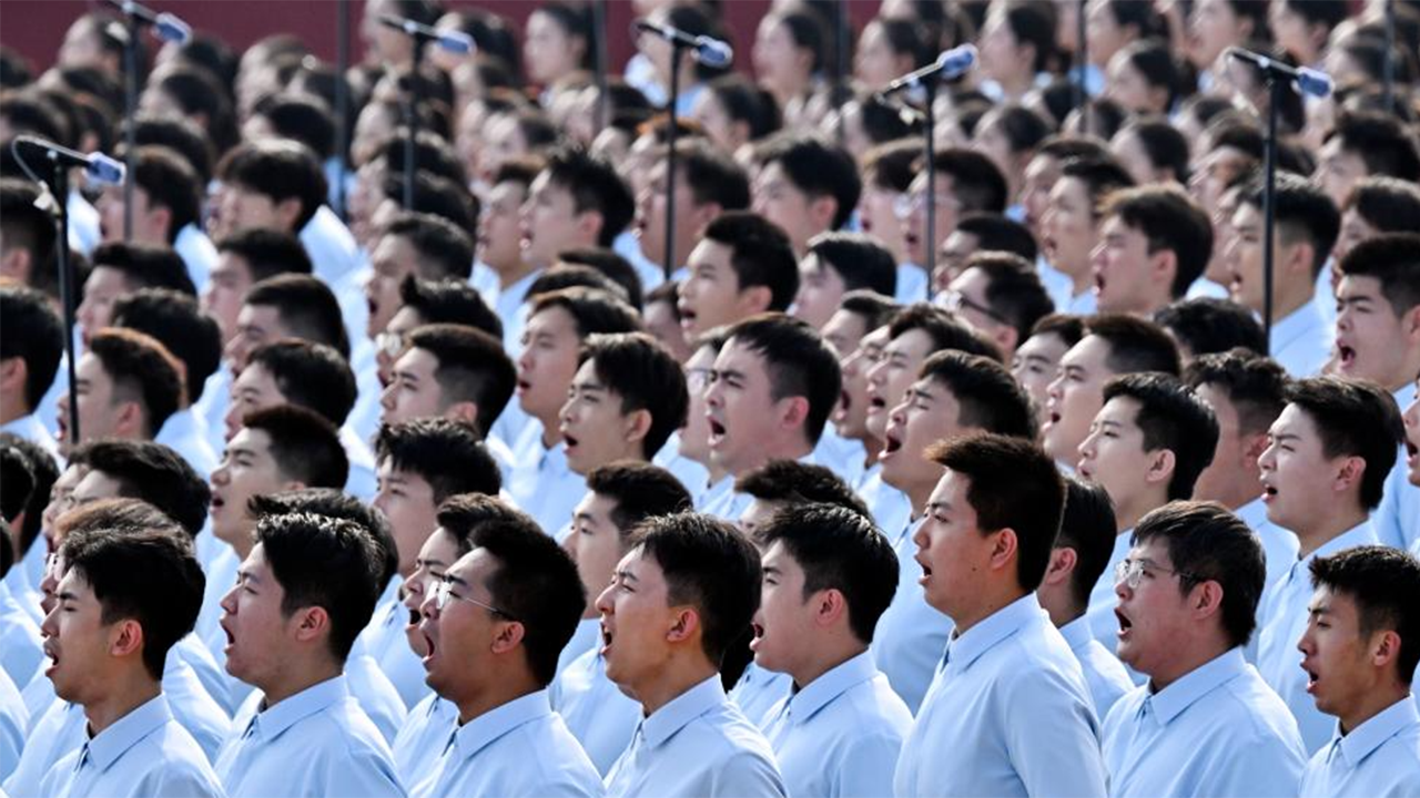 2這是合唱團在演唱。