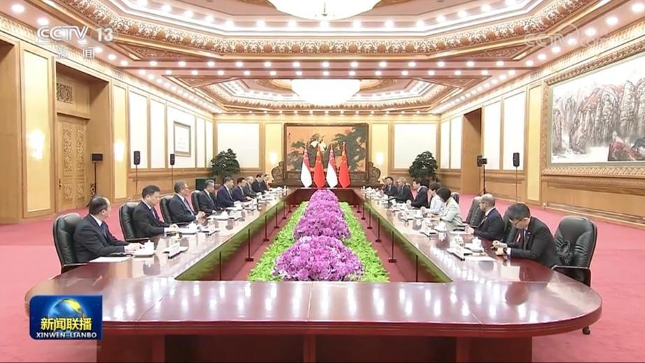 習近平會見新加坡總理