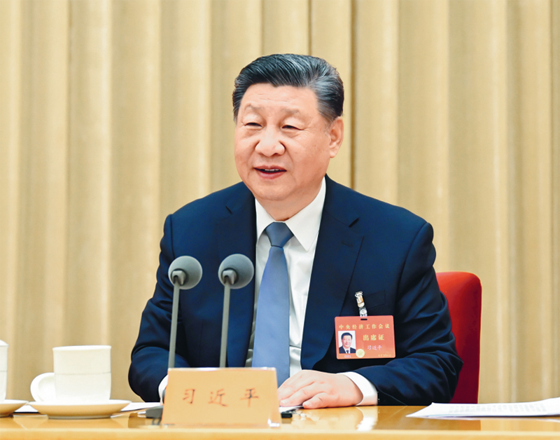 2024年12月11日至12日，中央經濟工作會議在北京舉行。中共中央總書記、國家主席、中央軍委主席習近平出席會議并發表重要講話。 新華社記者 謝環馳/攝
