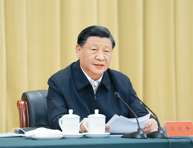 2023年6月2日，中共中央總書記、國家主席、中央軍委主席習近平在北京出席文化傳承發展座談會並發表重要講話。 新華社記者 鞠鵬/攝